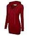 Bepei Womens Long Sleeve Tunic Sweatshirt String Hoodie With Pocket