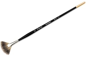 Raphael Kevrin+ 3675 Synthetic Blend Brush, Badger Fan, 12, Natural