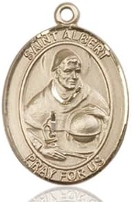 ST. ALBERT the GREAT / 14kt Gold St. Albert the Great Medal / Chain not included / Scientists/Philosophers