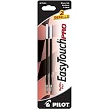 Pilot EasyTouch Pro Retractable Ballpoint Ink Refill, 2-Pack, Medium Point, Black Ink (77293)