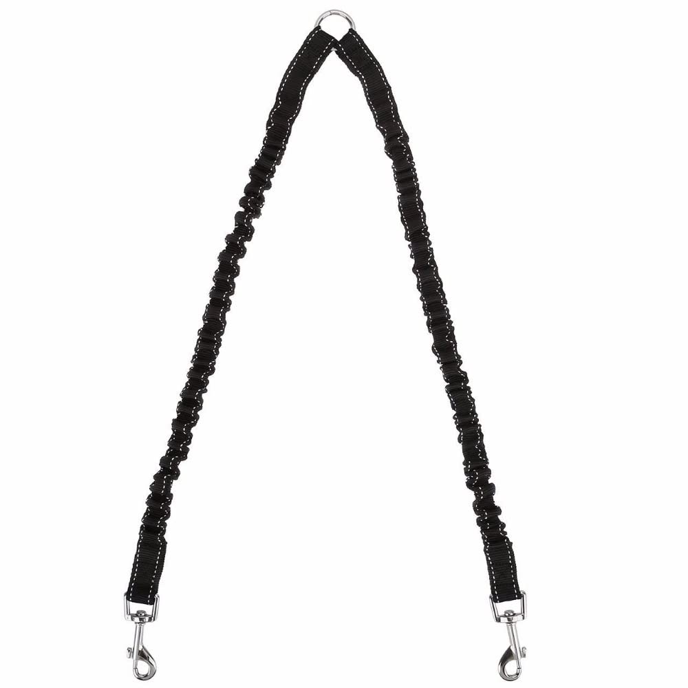 STGOOD No Tangle Pet Reflective Leash, Double Dog Adjustable Coupler Walker Training for Small Medium Dog - Two Dogs Leash Splitter