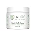 Aloe Infusion Body and Face Moisturizer - Natural Moisturizing Cream with Organic Aloe Vera - Skin Care for Dry Skin, Anti Wrinkle, Acne Scars, Rosacea, Psoriasis Eczema Cream Lotion for Men and Women