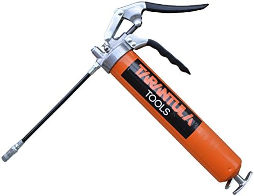 Tarantula Tools Heavy Duty Grease Gun - Pistol Grip Pump Handle Greasing Gun - All Metal - For Synthetic, Lithium, and Heavy Duty Grease - For Automotive, Industrial, Agriculture, Marine Greasing