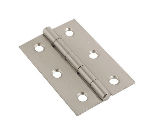 Lunn Hardware Bright Zinc Plated Steel Butt Hinge , 65 mm Size