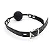YZDING 1PC Exercise Collars With Black Silicone Ball gag