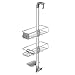 simplehuman Over-Door Shower Caddy, Stainless Steel and Anodized Aluminum