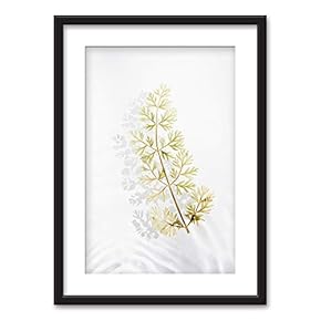 Framed Wall Art Flowers Giclee Printed Art in Black Picture Frames White Matting - 23x31 inches