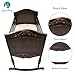 Green Frog, Antique Espresso Cradle | Handcrafted Elegant Wood Baby Cradle | Premium Pine Construction | Rocking and Stationary Features