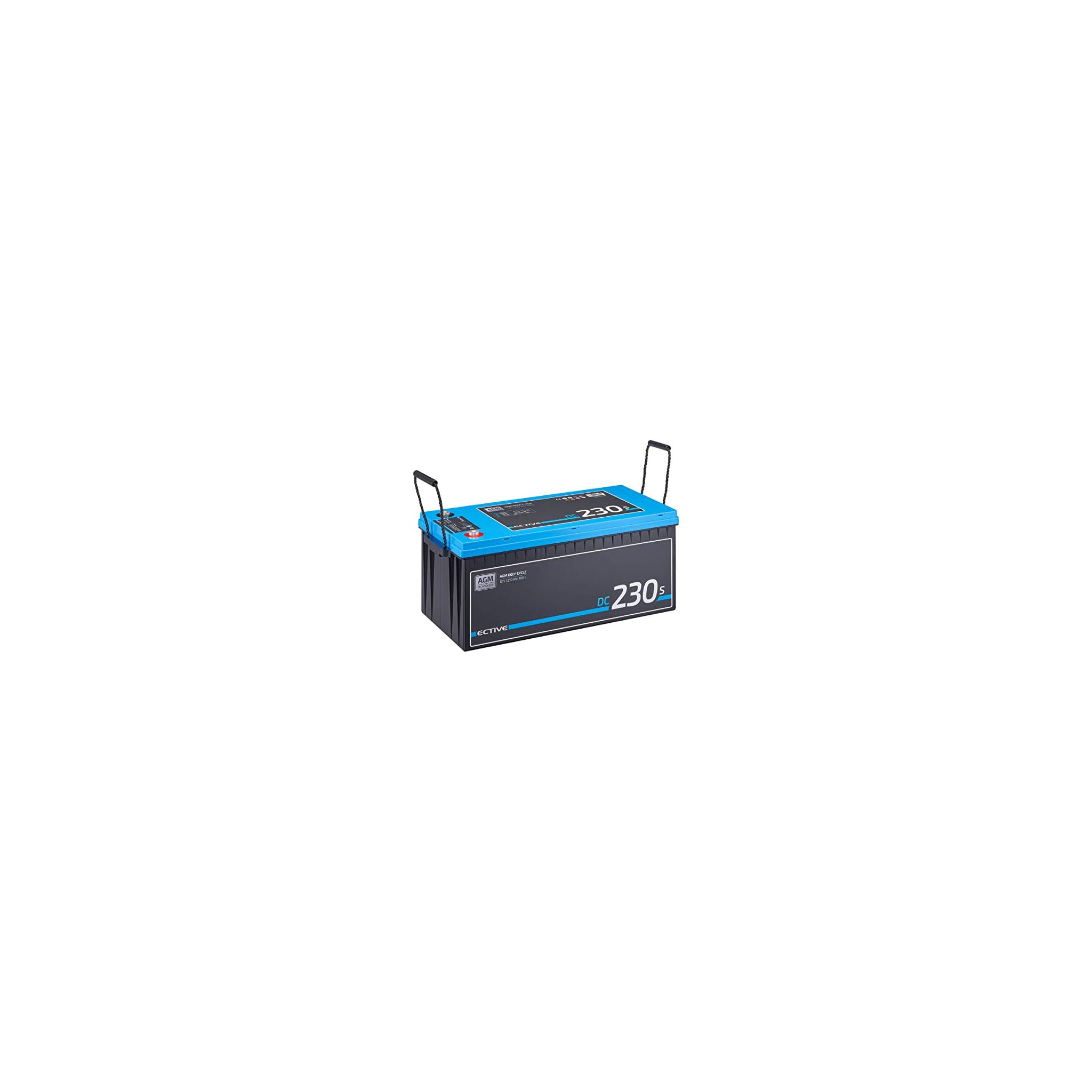 Solarbatterie 26,9 Kg ECTIVE 12V 110Ah AGM Batterie - Versorgungsbatterie Für Wohnmobile, Solaranlagen Semi-Cycle Versorgungsbatterie