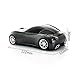 CHUYI Cool Sports 3D Car Shaped Wireless Optical Mouse 1600DPI 3 Button Ergonomic Office Mice with USB Receiver for Travel Business School Gift (Grey)