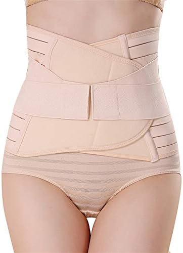 Triple action in One� (3 in 1 belt) Postpartum Post Pregnancy Upper Belly, Lower Belly and Back Support Recovery Belt T (L)