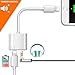 Headphone Adapter for iPhone Adapter 3.5mm Jack Charging Audio 2 in1 Jack Audio to 3.5mm Dongle Aux Splitter Converter Adaptor Cable Compatible with iPhone Xs Max XR X 8 7 Plus for iOS 10.3 or Higher