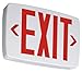 Lithonia Lighting LQMSW3R120/277ELNM6R Quantum Red LED Exit Light with Backup Battery,White