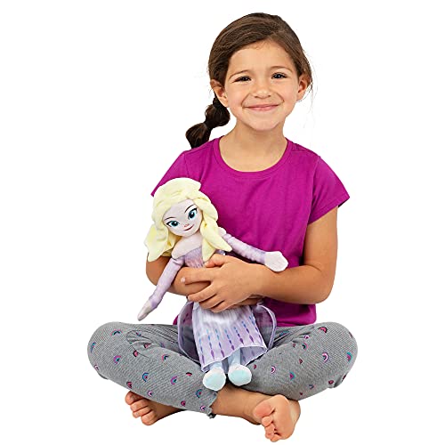 Franco Disney Frozen 2 Elsa Kids Bedding Super Soft Plush Junior Cuddle Pillow Buddy, Official