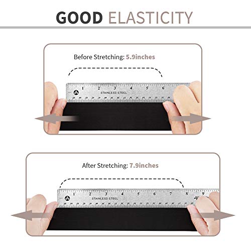 image for Dreamlover Black Elastic Spool Elastic Sewing Band for Wigs Waistband 