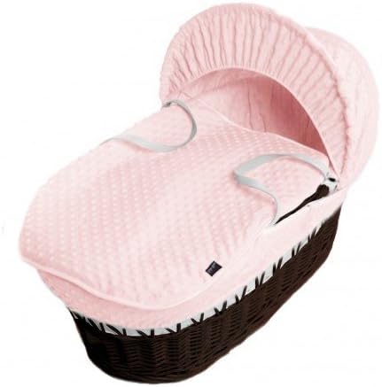 moses basket bedding set pink
