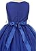 AkiDress V-Neck T-Length Dress with Rhinestone Broach for Little Girls