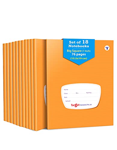 Small Square Ruled Notebooks | Square 9 mm | 76 Pages | Hard Brown Cover | 15.5 cm x 19 cm Approx | Maths Exercise Small Grid Notebooks | Pack of 18 Books | GSM 60 Small Square Ruled Notebooks | Square 9 mm | 76 Pages | Hard Brown Cover | 15.5 cm x 19 cm Approx | Maths Exercise Small Grid Notebooks | Pack of 18 Books | GSM 60