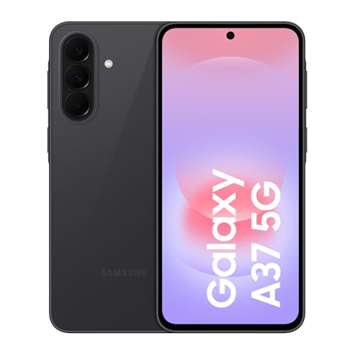 Galaxy A37 5G, 256GB, Móvil Fino con IA, 8GB, Gran Angular 50MP, Autonomía 2 Días, Batería 5000 mAh, IP68, Garantía del Fabricante 3 Años + 1 Año Extra, Color Gris (Versión Española)
