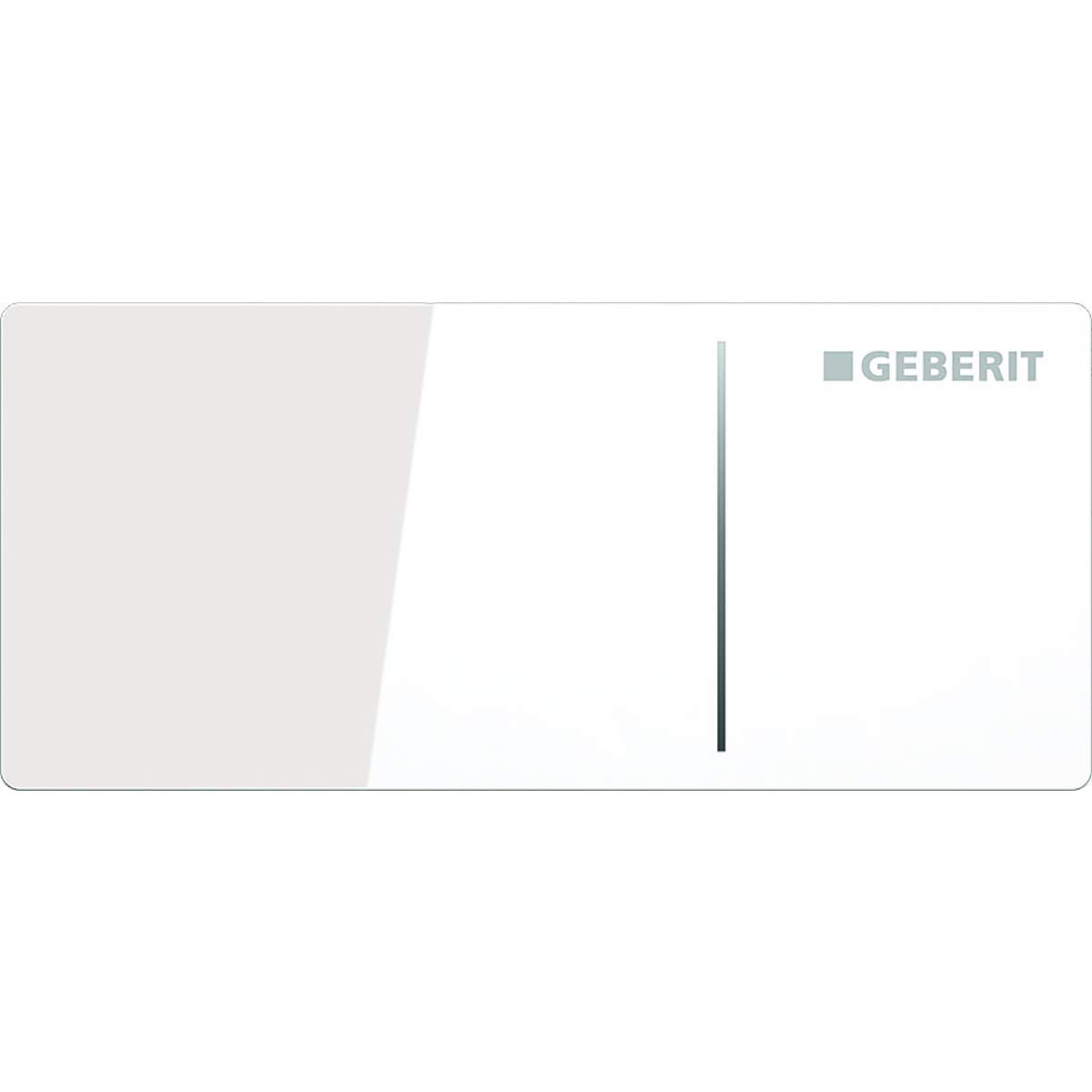 Geberit Sigma 70 242813SI1 Actuator Plate Replacement Glass White for 2 Flushes