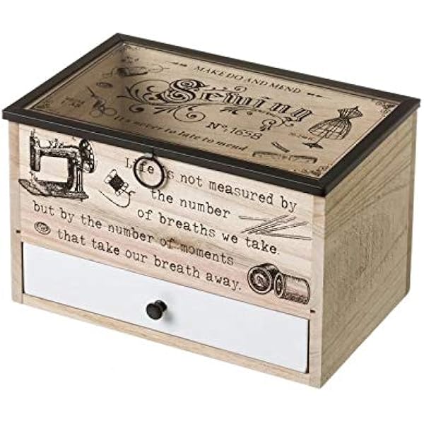 D,casa - Caja costurero de Madera Vintage para Dormitorio France: Amazon.es: Hogar