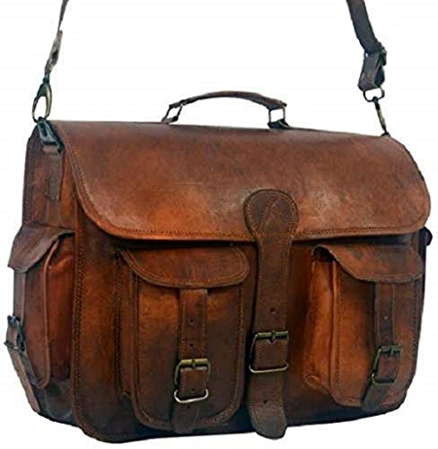 rustic leather briefcase