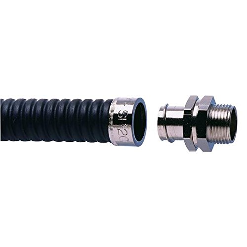 Adaptaflex SP40/M40/B Straight Fitting with Swivel External Thread M40, Brass, Metallic