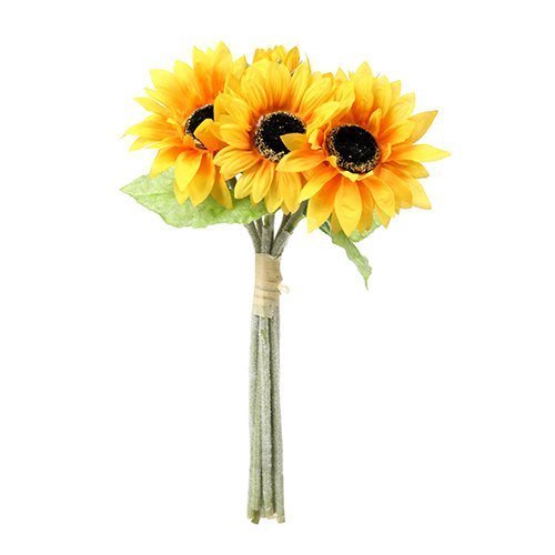 Artificial 41cm Sunflower Bundle - 6 Flower Stems