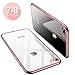 TORRAS Crystal Clear iPhone 8 Case/iPhone 7 Case, [Upgraded] Soft TPU with Stylish Edge Slim Thin Silicone Phone Cover Case for iPhone 7/8(4.7 inch), Rose Gold