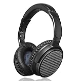 Active Noise Cancelling Bluetooth Headphones, iDeaUSA V201 Wireless Over Ear Headset with 25 Hours Playback, Microphone apt-X HiFi Stereo Sound Headphones for Travel Computer TV Phone - Black