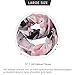 MissShorthair Women's Light Weight Colorful Painting Plaid Tartan Infinity Scarf(Pink and Black)