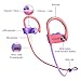 LETSCOM Bluetooth Headphones IPX7 Waterproof, Wireless Sport Earphones, HiFi Bass Stereo Sweatproof Earbuds w/Mic, Noise Cancelling Headset for Workout, Running, Gym, 8 Hours Play Time