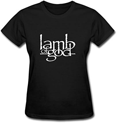 Feixia Women's Lamb of God DIY Cotton Short Sleeve T Shirt