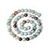 Qiwan Natural Gemstone Round Loose Beads, DIY Jewelry Making 1 Strand 15