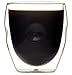 Moderna Artisan Series Double Wall 8 oz Beverage Glasses - Set of 4 Drinking Glasses