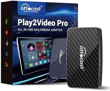 Wireless Car Play Adapter Ottocast Play2Video AI Box – Wireless Adapter Für CarPlay & Android Auto – Kabellos Im Auto! Carplay Box