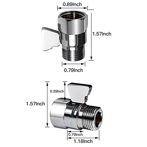 CRO DECOR Water Flow Control Valves , Brass Shower Valves G1/2 Standard