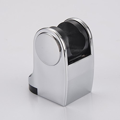 OWIKAR Bathroom Shower Head Holder Bracket Wall Mount Handheld Shower Arm Mount Premium Chrome Plated ABS Finished Small and Portable - Thumbnail 2