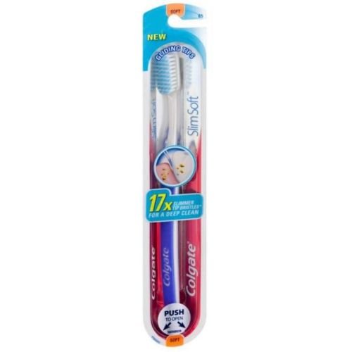 Colgate Slim Soft Bristle Gliding Tip Toothbrush - 72 per case.