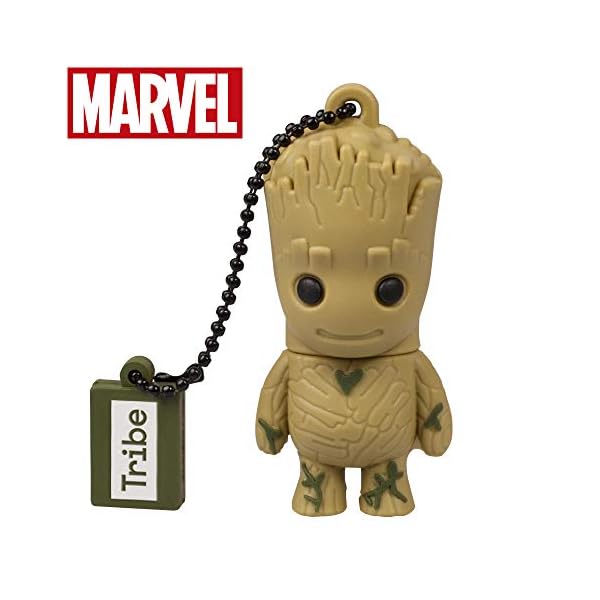 Tribe USB Stick 32 GB Groot - Speicherstick Memory Stick 2.0 Original Marvel Guardians of the Galaxy, FD035702, braun