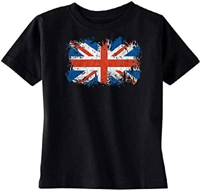 Atilt Distressed British Flag Toddler T-Shirt Patriotic Union Jack Kids