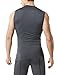 TM-MUA05-ZDG_Large Tesla Men's R Neck Sleeveless Muscle Tank Dry Compression Baselayer MUA05