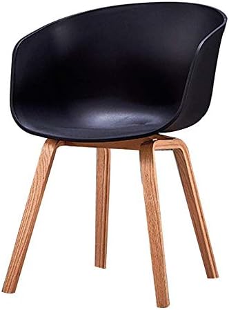 FENG Ergonomic desk chair Upholstered Pub Chair Armchair Sofa Chair Bar Chair Office Computer Desk Chair Studio Chair Multipurpose Dining Chair (Color : Black)