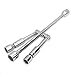 WORKPRO 14-Inch Universal Folding Lug Wrench, 4-Way Cross Wrench primary