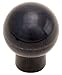 1 1/2 dia., 1/4-20 x 5/8 Tapped., Black Phenolic Plastic Ball Knob w/Shank (1 Each)