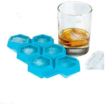 New 6 Karat Diamond Cube Ice Cubes Aqua Silicone Tray Baking Jello Shot Mold New