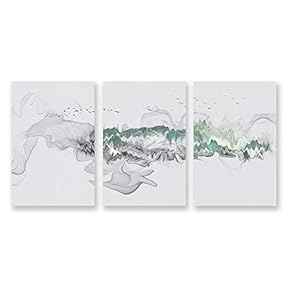 3 Panel Chinese Landscape Painting Wall Bedroom Living...