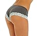 6 Pack: Free to Live Women's Lace Trim Cotton Hipster Panties (Medium),Black, Baby Pink, Charcoal, Ivory, Lavender, Red