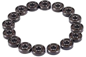 16Pcs Ceramic 608 Bearings 8X22X7mm ABEC-11 Hybrid 6 White ZrO2 Balls Skating Inline