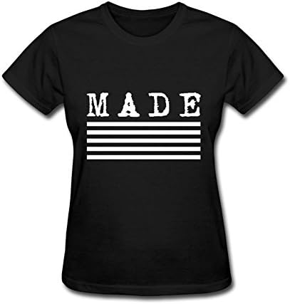 Frnjtt SELL Women bigbang-made Cool Short Sleeve T-shirt Black M